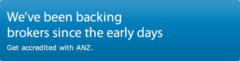 We've been backing brokers since the early days. Get accredited with ANZ.