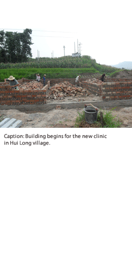 Funding for new health clinics in Liangping